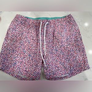 Men Bonobos Swim Trunk - Pink Polka Dot Pattern - M